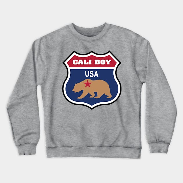 Cali Boy (Interstate USA) Crewneck Sweatshirt by CaliKringle